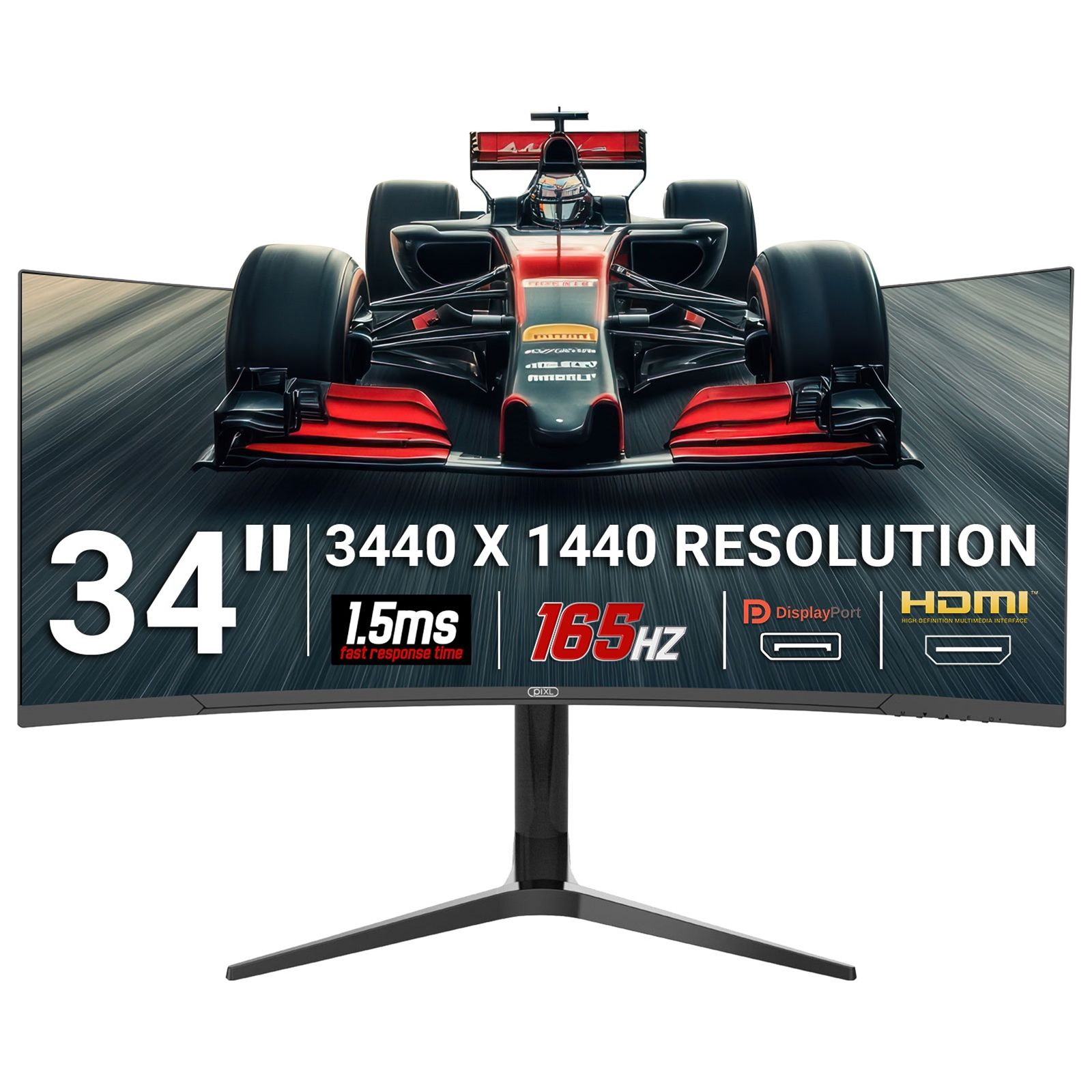 piXL CM34C7 165Hz UWQHD Quad HD Ultrawide - 34"