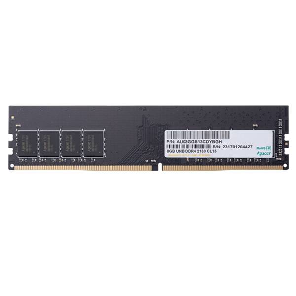 Apacer AU08GGB32CSYBGH 8GB U-DIMM System Memory, DDR4, 3200MHz, 1 x 8GB, 288 Pin, CL22, Bulk