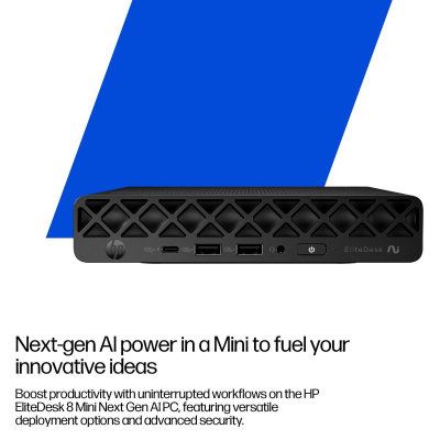 HP EliteDesk 8 G1a Mini Next Gen Copilot+ 998X8ET#ABU - Al - 32GB RAM - 1TB SSD - Radeon - Win 11 Pro