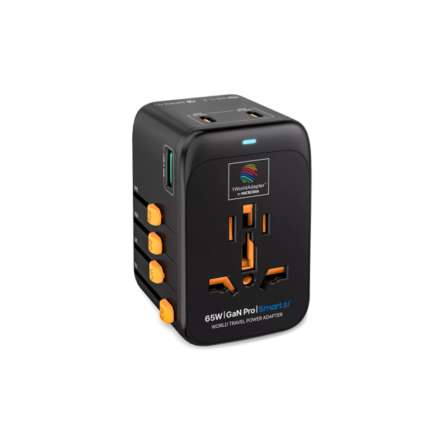 1WorldAdapter - 65W GaNPro Universal Power Travel Adapter