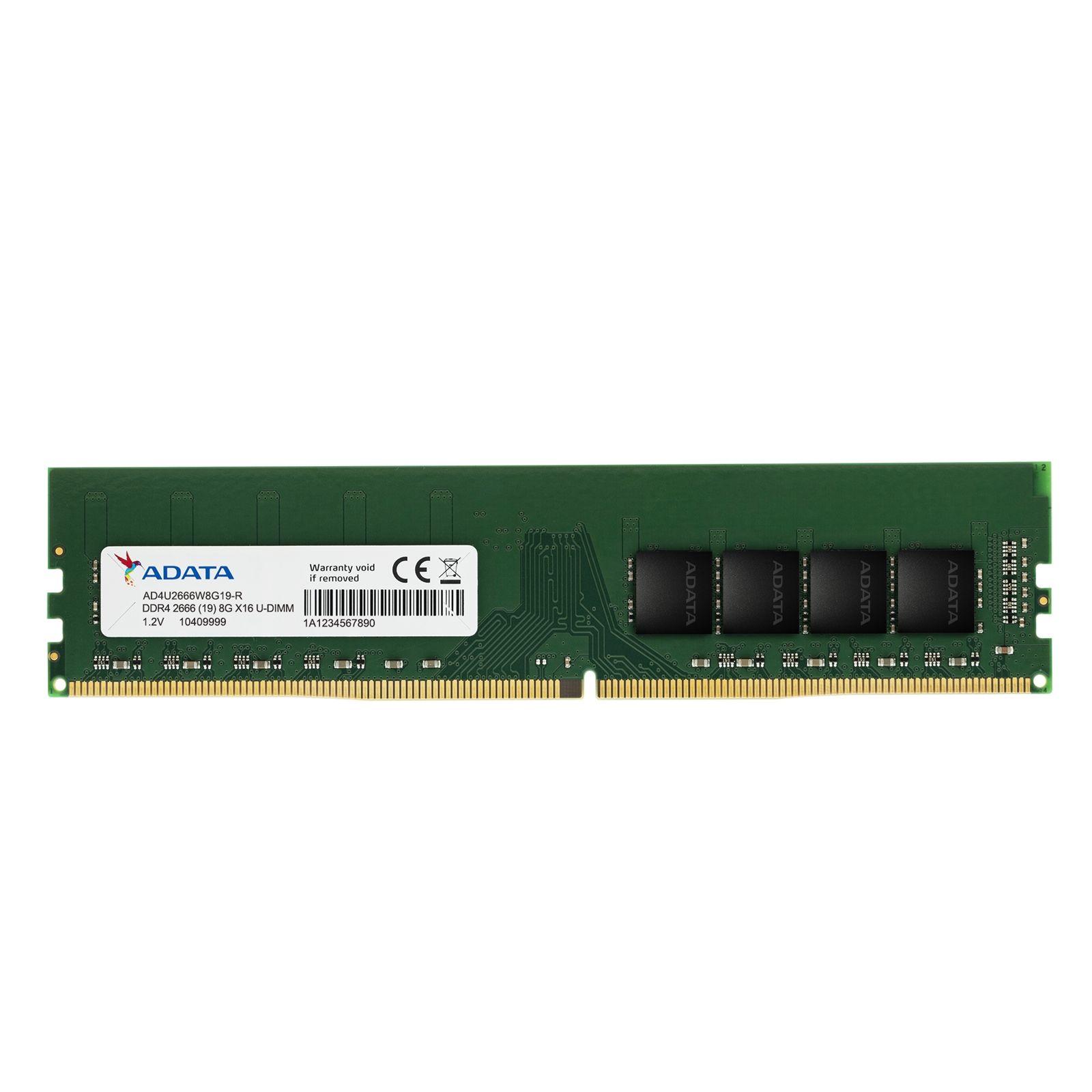 Adata Premier AD4U266616G19-SGN 16GB (1x 16GB) U-DIMM System Memory, 2666MHz, DDR4, CL19