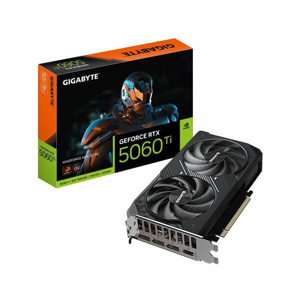 Gigabyte NVIDIA GeForce RTX 5060 Ti Windforce Max OC - 8GB GDDR7