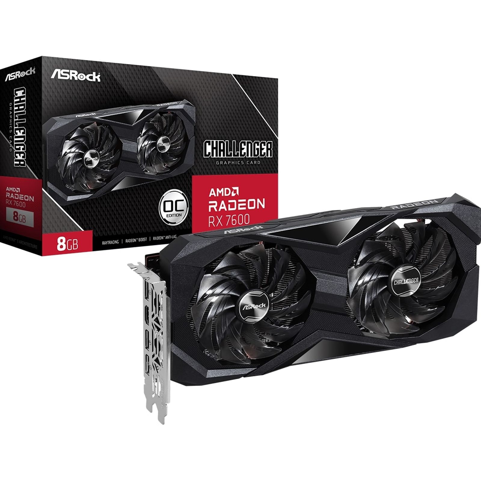 ASRock AMD Radeon RX 7600 Challenger OC - 8GB GDDR6