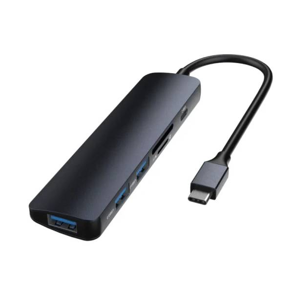 Leopard Type-C To USB3.0*3+PD + Cardreader 5 In 1 HUB