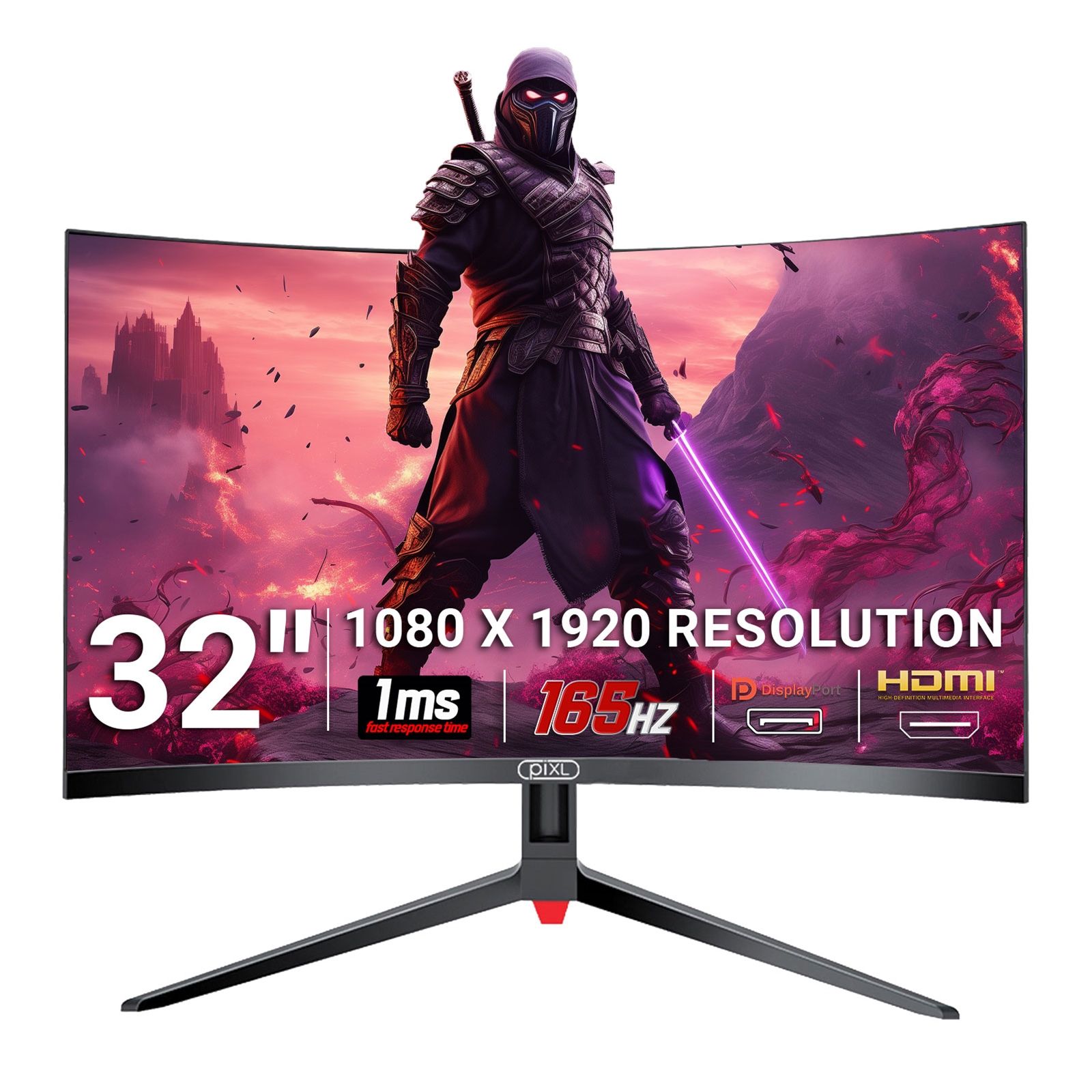 piXL CM32GF5 165Hz HDR Full HD with AMD FreeSync & Nvidia G-Sync - 32"