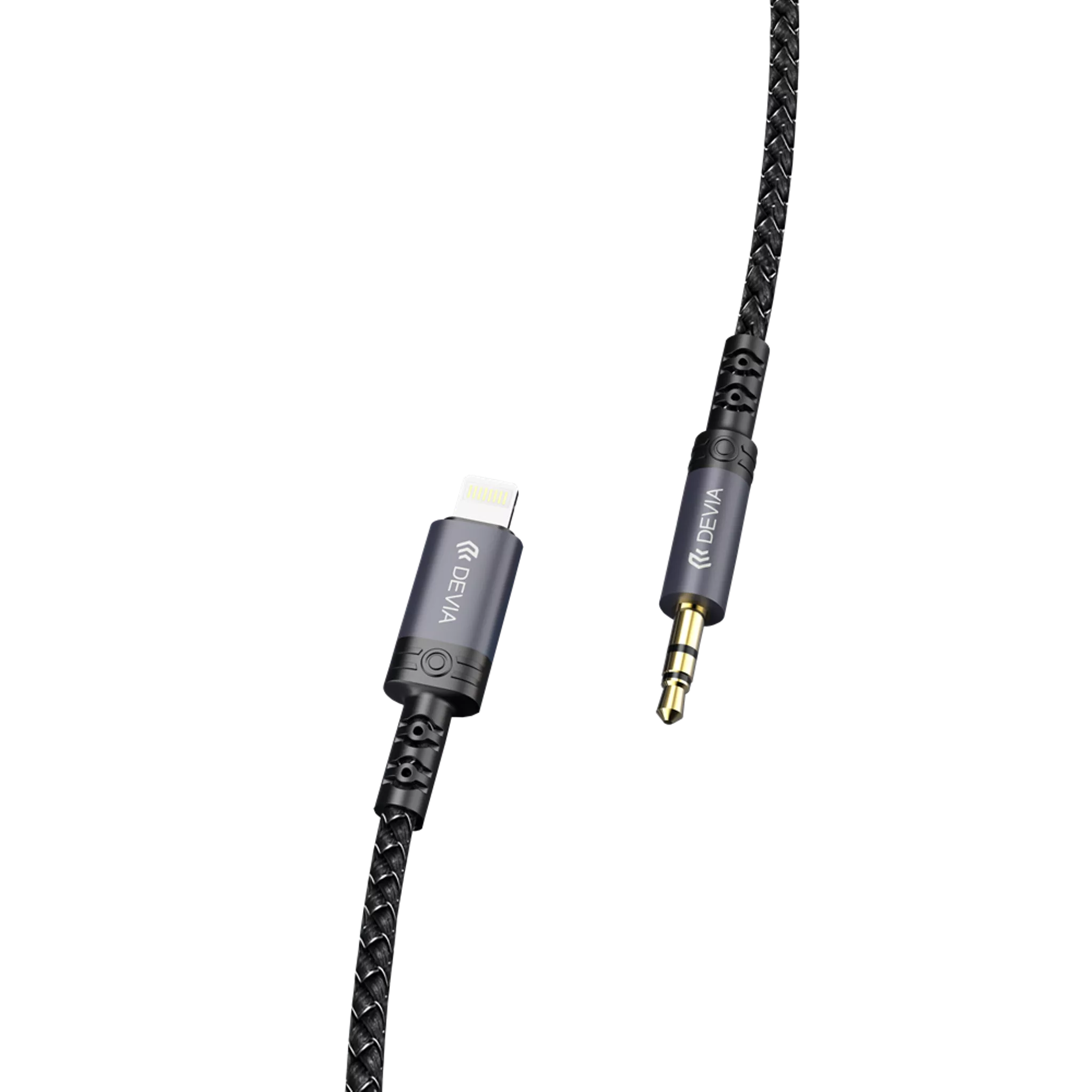 1m Non-MFI Lightning to 3.5mm Woven Auxiliary Cable