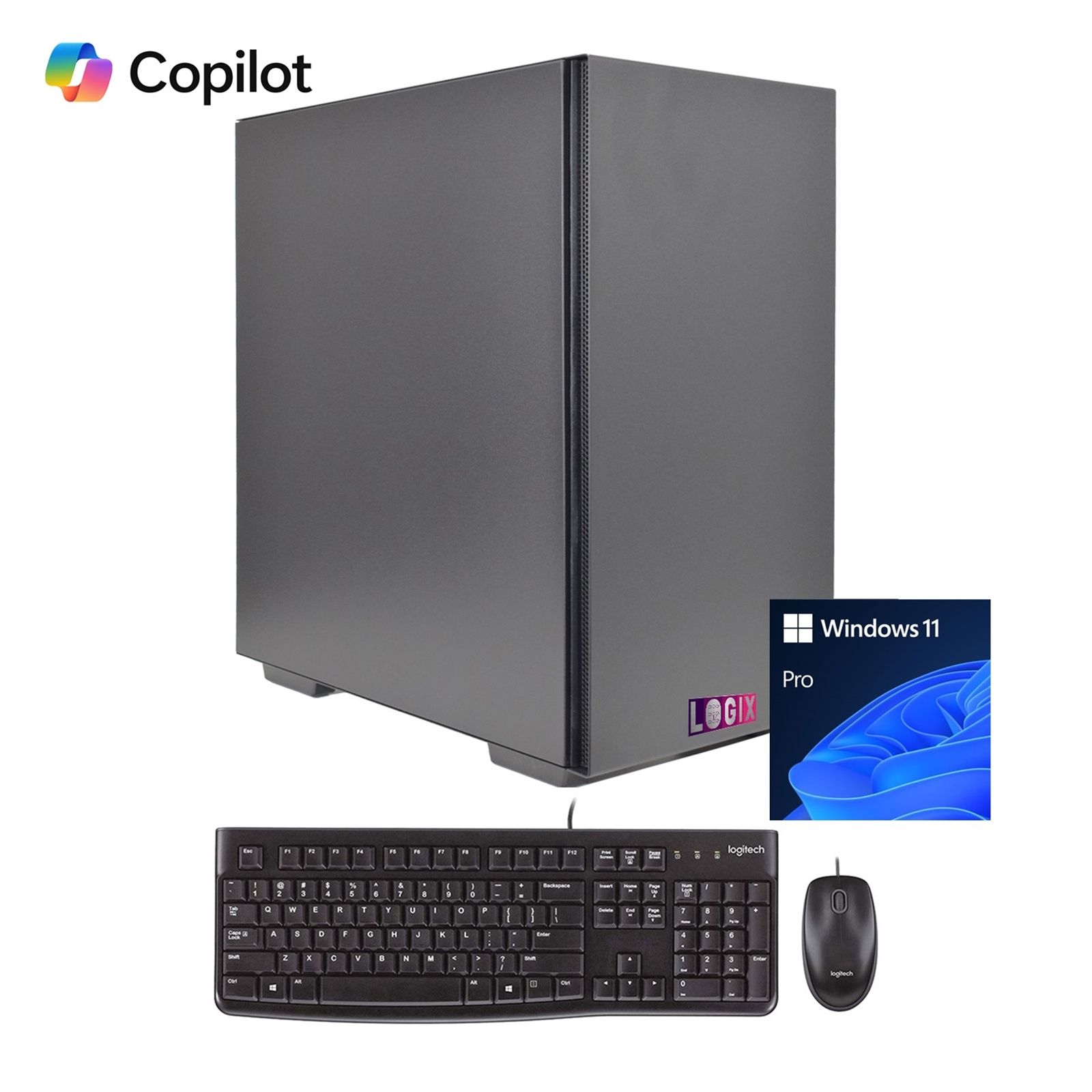 LOGIX Intel i7-14700 2.10GHz (5.30GHz Boost) 20 Core 28 threads. 32GB Kingston RAM - Win 11 PRO