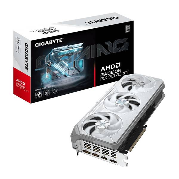 Gigabyte AMD Radeon RX 9070 XT GAMING OC ICE - 16GB GDDR6