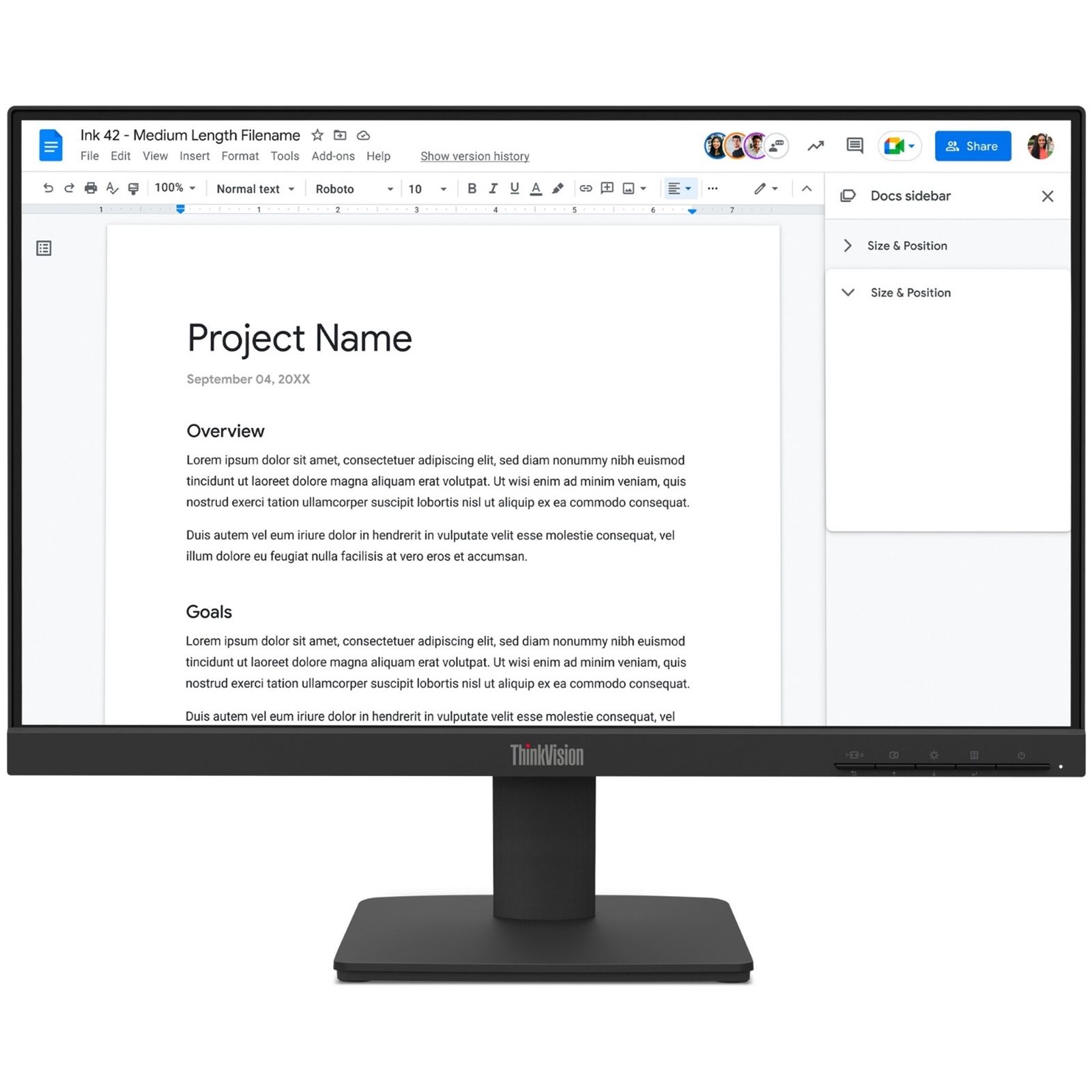 Lenovo ThinkVision S22-4e - IPS - FHD - 100Hz
