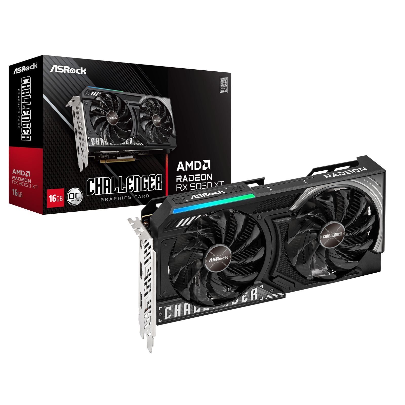 ASRock AMD Radeon RX 9060 XT Challenger OC - 16GB GDDR6