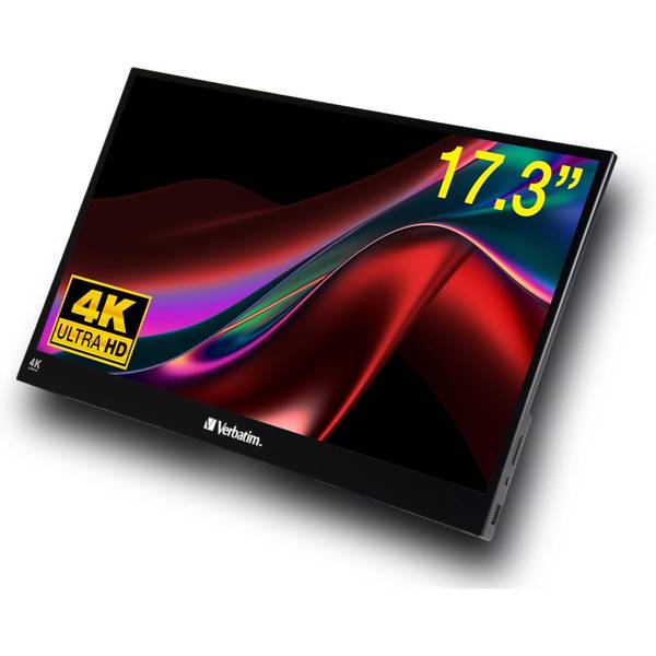 Verbatim Portable Touchscreen 4K UHD ALU - 17.3"