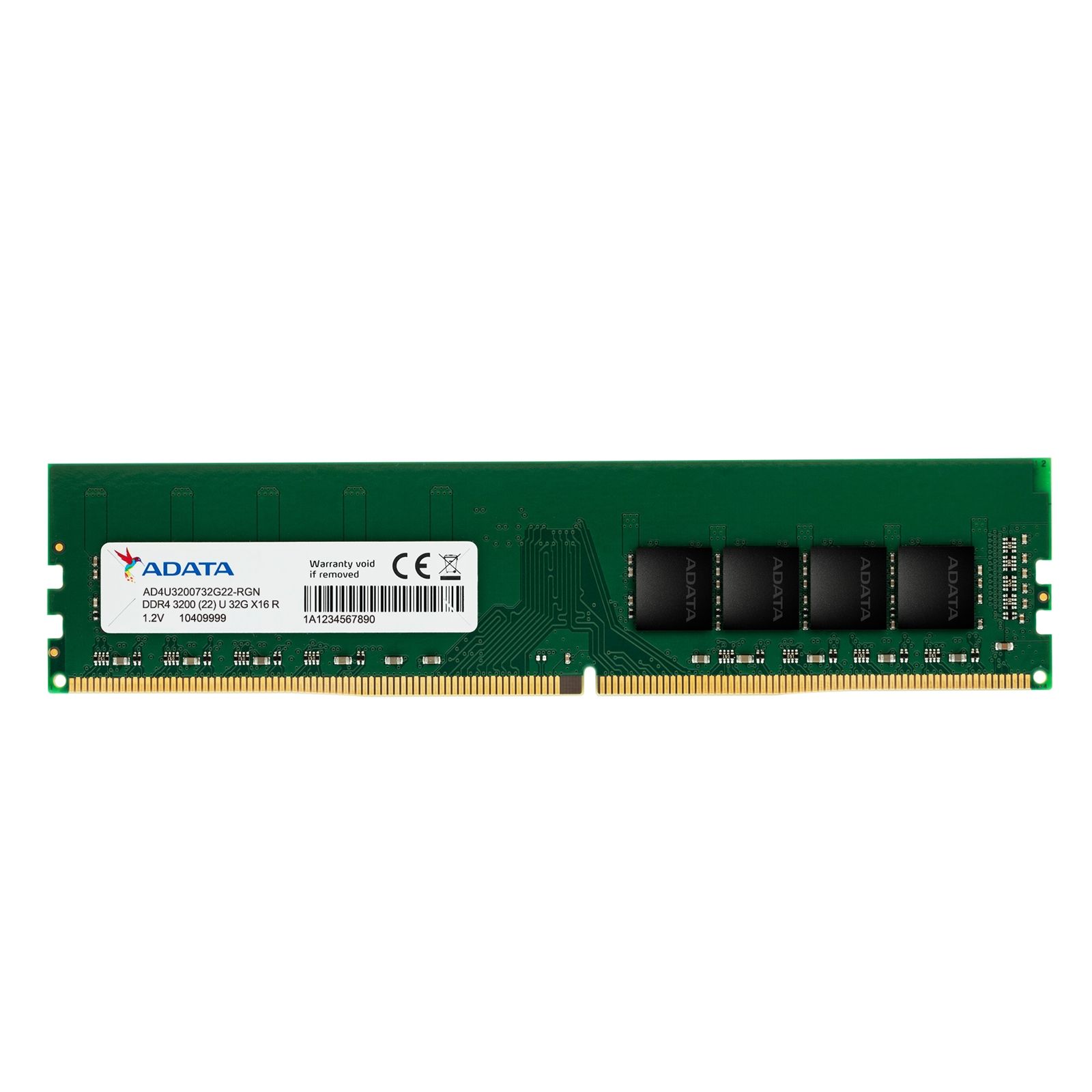 Adata Premier AD4U320016G22-SGN 16GB (1x 16GB) U-DIMM System Memory, 3200MHz, DDR4, CL22