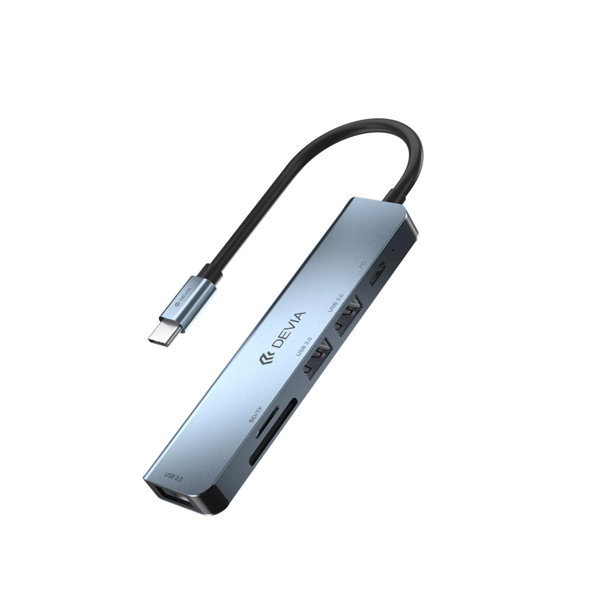 USB-C 5in1 Hub - PD, SD Card Reader, & USB