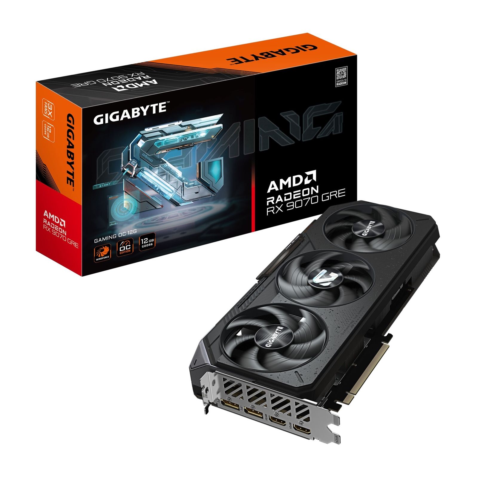Gigabyte AMD Radeon RX 9070 GRE GAMING OC - 12GB GDDR6